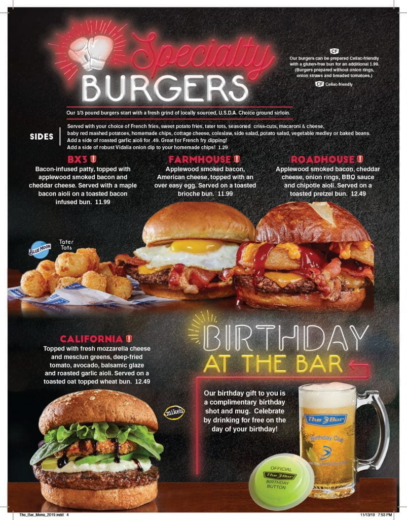the bar full menu 4 1