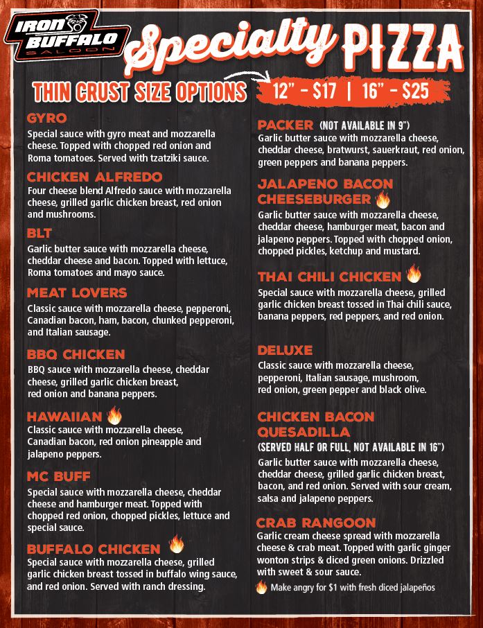 Iron Buffalo Saloon 3 Menu1