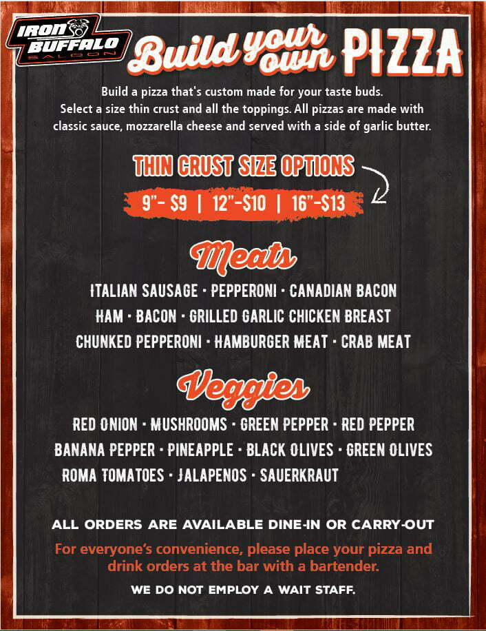 Iron Buffalo Saloon 4 Menu2