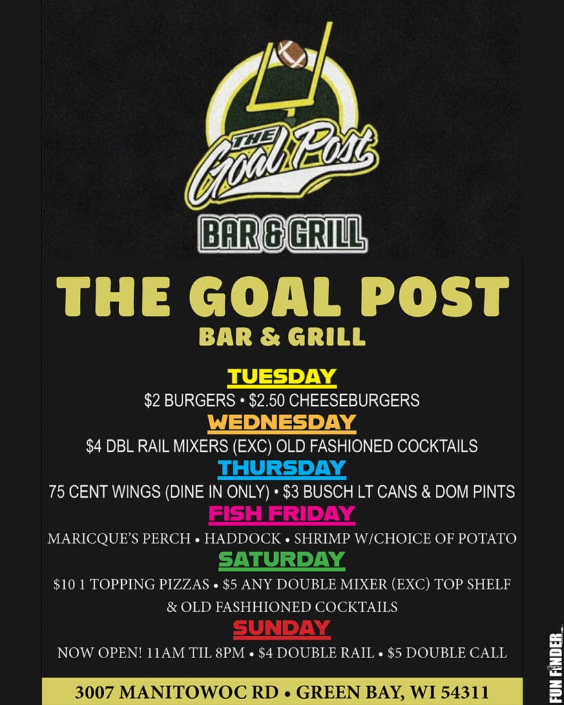 The Goal Post specials ad instagram