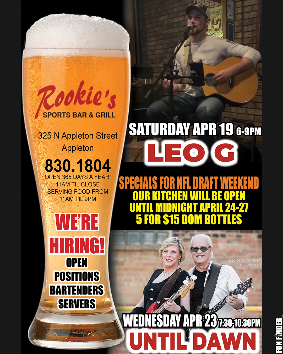 Rookies Sports Bar and Grill 2 Rookies Apr2 25 instagram 1