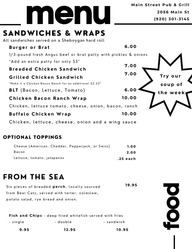 Main Street Pub & Grill 4 Merged Menu 9.16 1